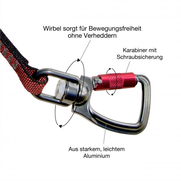 Kurgo Swivel Tether Sicherheitsgurtschlaufe Red